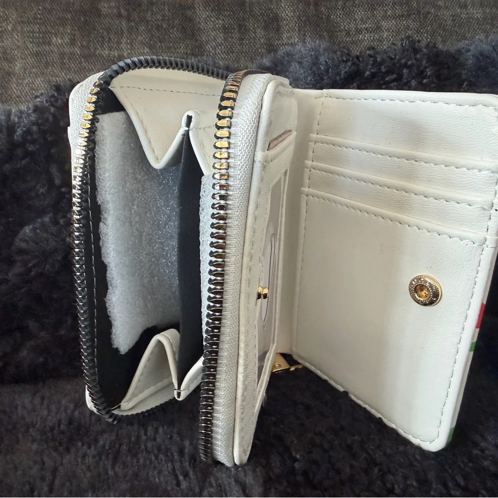 Betsey Johnson White Wallet with Red Cherry Design - Picture 4 of 4